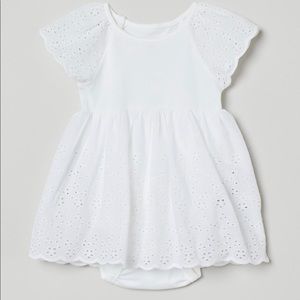 6M H&M White Eyelet Dress